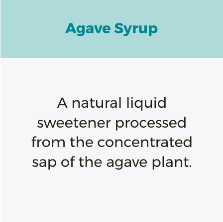 Agave Syrup